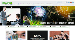 Desktop Screenshot of maven-silicon.com